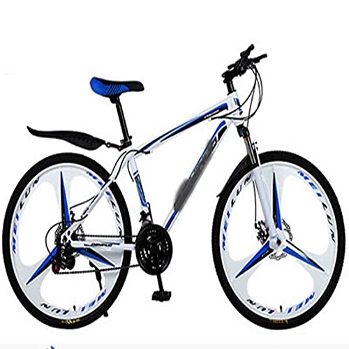Mountain Bike : WXXMZY Biciclette Ibride da Uomo E da Donna, 21 Velocità-30 velocità, Ruote da 24 Pollici, Biciclette A Doppio Disco, più Colori (Color : A, Inches : 24 Inches)