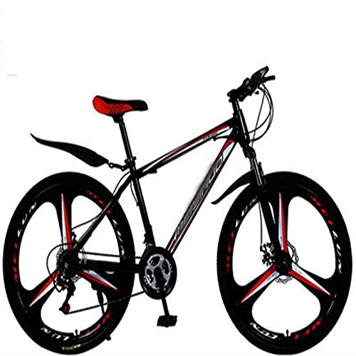 Mountain Bike : WXXMZY Biciclette Ibride da Uomo E da Donna, 21 Velocità-30 velocità, Ruote da 24 Pollici, Biciclette A Doppio Disco, più Colori (Color : D, Inches : 24 Inches)