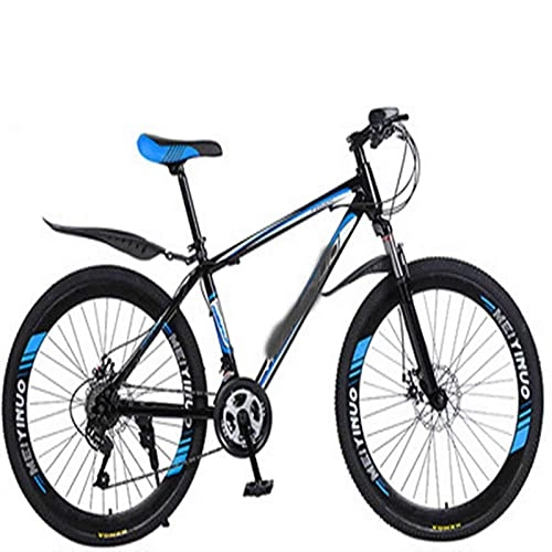 Mountain Bike : WXXMZY Biciclette in Lega di Alluminio, Bici da Uomo E da Donna in Fibra di Carbonio, Freni A Doppio Disco, Mountain Bike Integrate Ultraleggere (Color : C, Inches : 24 Inches)
