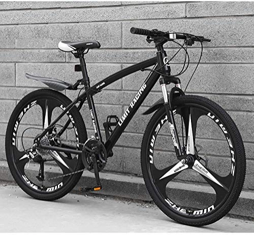 Mountain Bike : yipin Mountain Bike da 26 Pollici per Adulto, Freno a Doppio Disco, Acciaio al Carbonio, velocit Variabile