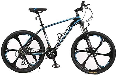Mountain Bike : YUHT Mountain Bike, mountain bike 24 / 27 / 30 velocità 26" 6 razze telaio in alluminio bicicletta city pendolare, perfetto per strada o fuoristrada