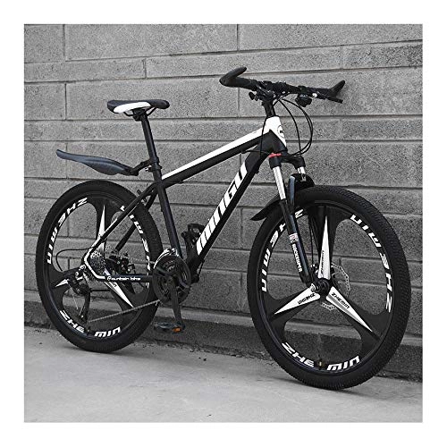Mountain Bike : YXIAOL Mountain Bike, Trasmissione da 30 velocit Mountain Bike per Tutti I Terreni con Doppio Freno Disco, Sedile Regolabile Bicicletta, Telaio Acciaio Ad Alto Tenore Carbonio, C-26 inch