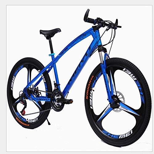 Mountain Bike : YXWJ 21 Velocità 24 Velocità 27 Velocità mountain bike con 26 pollici cornice Cavalletto freno a disco forcella ammortizzata 3 razze Ruote for adulti-onlyroad Mezzi di biciclette blu portatile veicolo