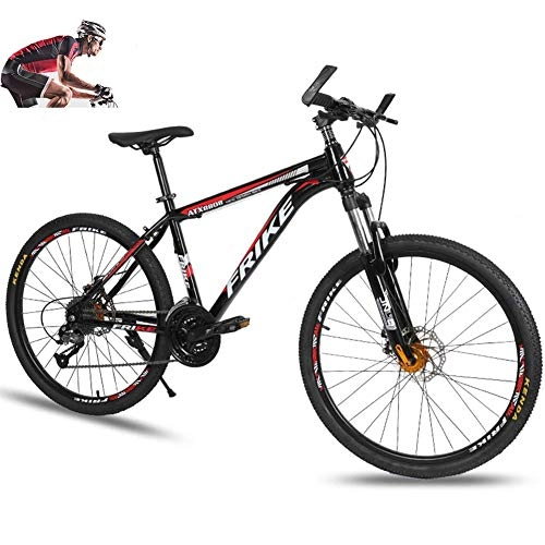 Mountain Bike : YXYLD Mountain Bike Hard-Tail, Mountain Bike da 26 Pollici per Uomo E Donna, Mountain Bikes con Sistema di Cambio, Telaio in Acciaio al Carbonio, con Sospensione Anteriore