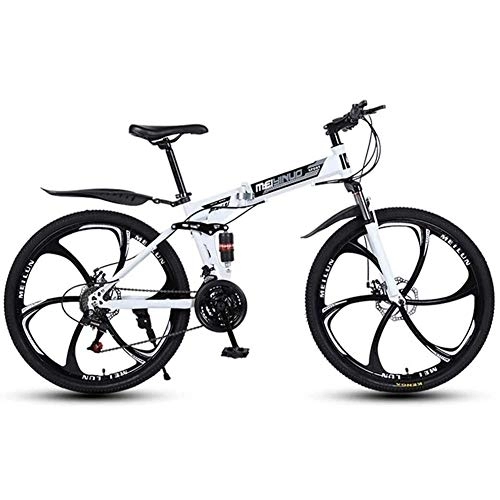 Mountain Bike : YZJL 26" 21-velocità Mountain Bike for Adulti Alluminio Leggero Completa Sospensione Frame Forcella della Sospensione del Freno A Disco della Bici Mountain Bike