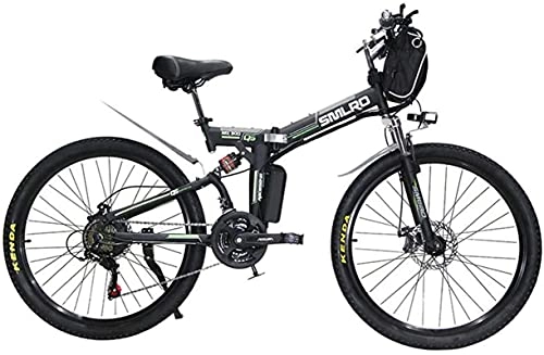 Bicicleta de montaña eléctrica plegables : Bicicleta eléctrica Plegable Ebike para Adultos, Bicicleta eléctrica de montaña de 26 Pulgadas, Bicicleta eléctrica de Ciudad, Bicicleta Liviana para Adolescentes, Hombres, Mujeres (Color: N