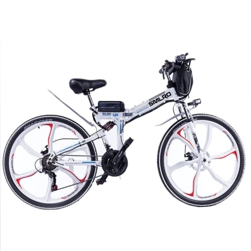 Bicicleta de montaña eléctrica plegables : Bicicletas eléctricas adultas 26" bicicleta de montaña plegable