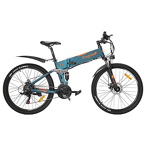 Bicicleta de montaña eléctrica plegables : Eleglide F1 26" E-Bicycle Bicicleta de montaña eléctrica plegable para adultos MTB Hombres / Mujeres Bicicletas híbridas de carreras al aire libre