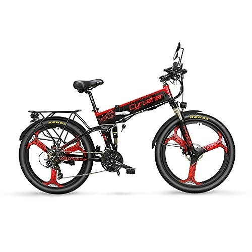 Bicicleta de montaña eléctrica plegables : Extrbici Bicicletas Eléctricas Plegables (Rojo)