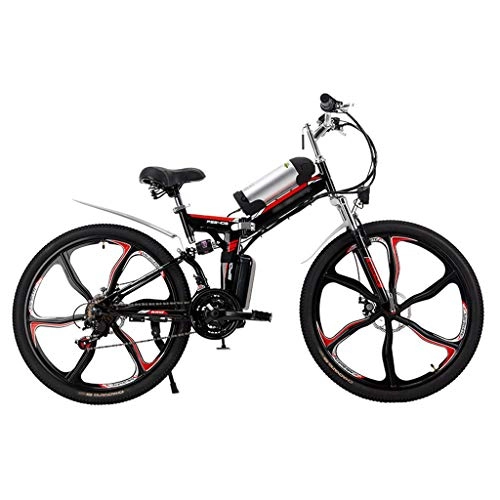 Bicicleta de montaña eléctrica plegables : FFF-HAT Bicicleta eléctrica Plegable de 26 Pulgadas Bicicleta eléctrica para Adultos / Viajero Bicicleta eléctrica Bicicleta de montaña Bicicleta de Hombre