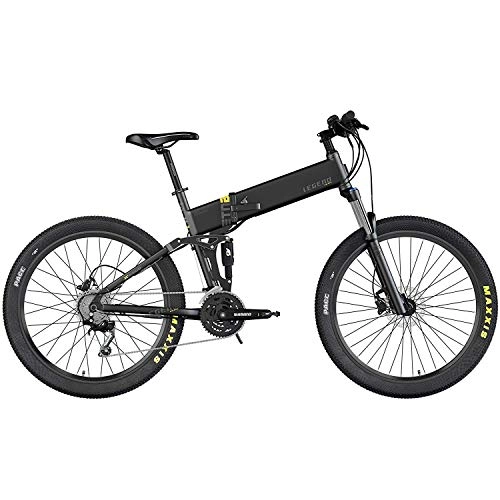 Bicicleta de montaña eléctrica plegables : LEGEND EBIKES ETNA Smart 14Ah Bicicleta eléctrica MTB Plegable, Adultos Unisex, Negro Onyx, 52