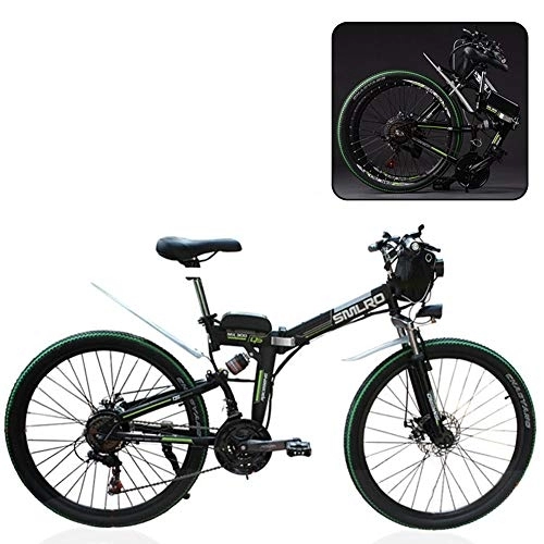Bicicleta de montaña eléctrica plegables : MIRC Bicicleta de montaña eléctrica, Bicicleta eléctrica Plegable, batería eléctrica de Litio Plegable para Adultos