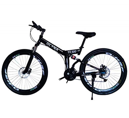 Bicicleta de montaña eléctrica plegables : MYMGG Bicicleta De Carretera De Acero Al Carbono para Hombres Y Mujeres. Desviador De 21 Pulgadas (24 Velocidades, 27 Velocidades, 30 Velocidades). Bicicletas De Montaña De 26 Pulgadas, Negro, 30 Speed