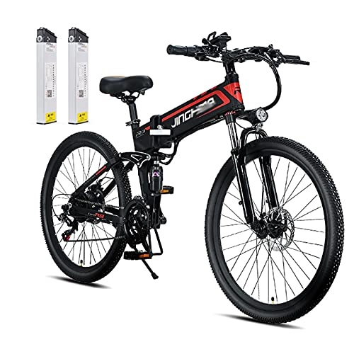 Bicicleta de montaña eléctrica plegables : WZW R3 800W montaña Bicicleta Electrica 26 Pulgadas Plegable Bicicleta eléctrica 48V / 10Ah Retirable 2 Litio Batería Electrónico Bicicleta 21 Velocidad Engranajes