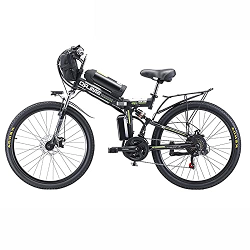 Bicicleta de montaña eléctrica plegables : ZOSUO Adulto Bicicleta Híbrida Plegable 26 Rueda De Radios Bicicleta Electrica E-Bike De Montaña Motor De 500 W Batería De 48V20AH Transmisión Shimano De 21 Velocidades Ciclomotor Eléctrico