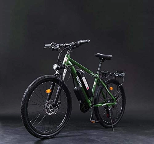 Bicicletas de montaña eléctrica : Adulto Bicicletas de 26 Pulgadas de montaña eléctrica, batería de Litio de 36V aleación de Aluminio de la Bicicleta eléctrica, Dispositivo de visualización LCD antirrobo 24 de Velocidad, D, 8AH