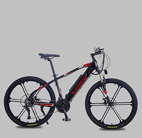 Bicicletas de montaña eléctrica : AISHFP Bicicleta de montaña eléctrica para Adultos de 26 Pulgadas, batería de Litio de 36 V, con Pantalla LCD / Bloqueo antirrobo / Herramienta / Guardabarros, B