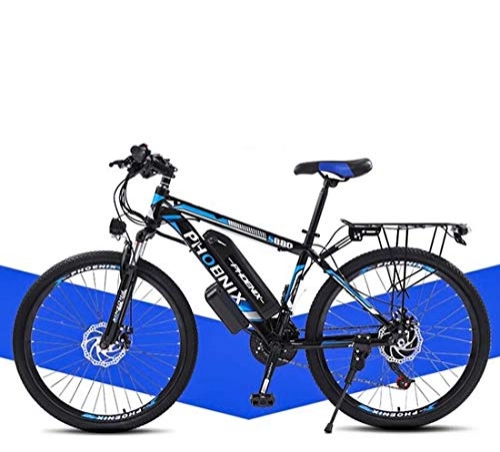 Bicicletas de montaña eléctrica : AISHFP Bicicleta eléctrica de montaña para Adultos de 26 Pulgadas, batería de Litio de 36 V, Bicicleta eléctrica con Pantalla LCD, Auxiliar eléctrico de Crucero 100-130 km, B, 27 Speed