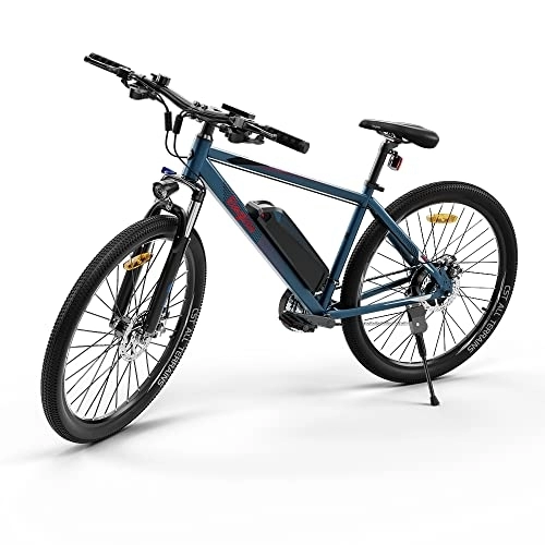 Bicicletas de montaña eléctrica : Bici montaña, Bicicleta Adulto, Bicicletas electricas Eleglide, Bicicletas Mujer montaña de27.5 / 26", batería extraíble 12, 5 / 7, 5Ah, Shimano 21 velocidades transmisión (Azul-M1)