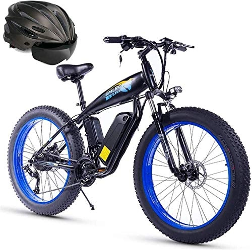 Bicicletas de montaña eléctrica : Bicicleta de carretera de la ciudad de cercanías, Las bicicletas eléctricas bicicleta eléctrica for los adultos bicicleta eléctrica Fat Tire Electric Bike 26" 4.0, 350W potente motor, 48V 15Ah batería