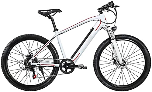 Bicicletas de montaña eléctrica : Bicicleta electrica Bicicleta de montaña 26 pulgadas E Bicicleta Moda Batería extraíble Aleación de aluminio MTB Inteligente Estable Bicicleta Doble disco Freno Seguridad MTB Hombres Mujer Bicicletas