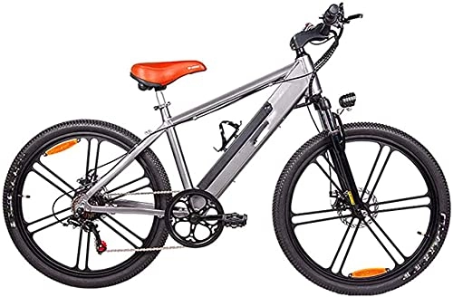 Bicicletas de montaña eléctrica : Bicicleta electrica Bicicleta de montaña eléctrica para adultos, 350W Motor 26 pulgadas de casilla urbana ebike aleación de aleación de aluminio 6speed 48V / 10AAh batería de litio extraíble unisex