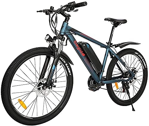 Bicicletas de montaña eléctrica : Bicicleta electrica Eleglide M1, Bicicleta de montaña, Bicicleta Adulto de 26", Bicicletas electrico 250 W, e Bike MTB batería 7, 5 Ah, Shimano transmisión - 21 velocidades