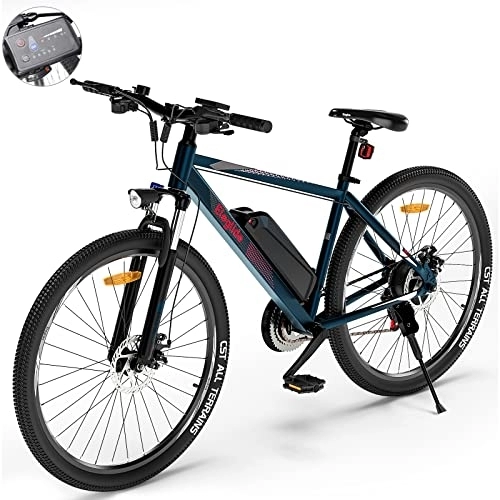 Bicicletas de montaña eléctrica : Bicicleta electrica Eleglide M1, Bicicleta de montaña, Bicicleta Adulto de 27.5", e Bike MTB batería 7, 5 Ah, Shimano transmisión - 21 velocidades