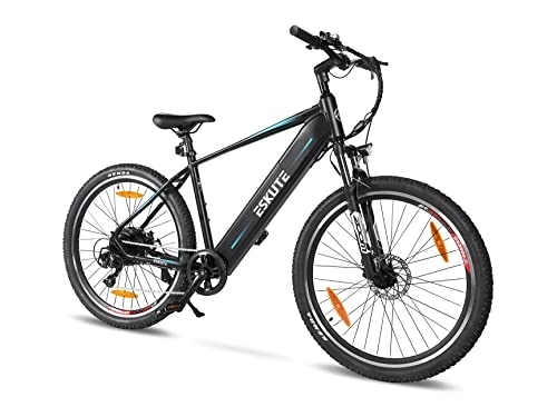 Bicicletas de montaña eléctrica : Bicicleta Eléctrica 27, 5" ESKUTE Netuno, Bici Electrica con Batería Samsung Cell 36V 14, 5Ah, E-MTB para Adultos con Motor 250W, E-Bike con Autonomía hasta 120 km