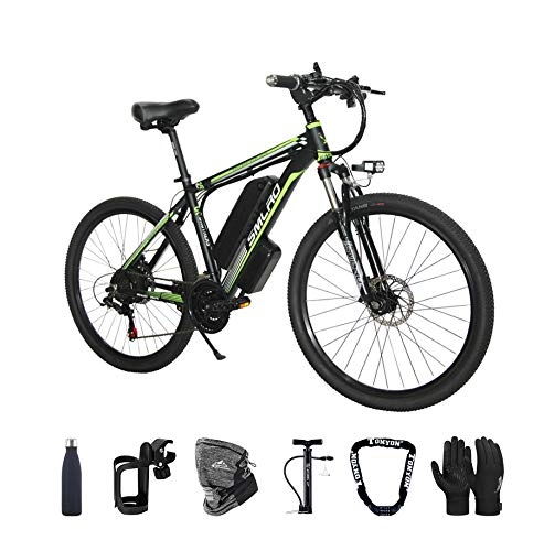 Bicicletas de montaña eléctrica : Bicicleta eléctrica, 500W Bicicleta Eléctrica de Montaña Ciclomotor 26" Ebike para Adulto, 48V Batería de Litio-Ion, 21 Velocidades, 3 Modos de Arranque con Pantalla multifunción LCD