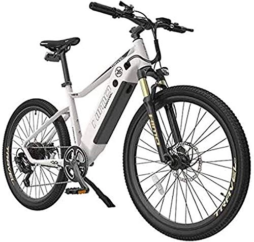 Bicicletas de montaña eléctrica : Bicicleta Eléctrica Bici de montaña eléctrica de 26 pulgadas para adultos con batería de iones de litio de 48V 10AH / Motor de 250W DC, sistema de velocidad de la variable 7S, marco de aleación de alu
