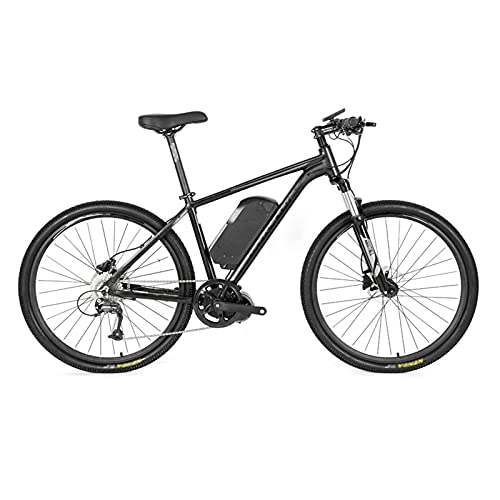 Bicicletas de montaña eléctrica : Bicicleta Eléctrica, Bicicleta de montaña eléctrica para adultos de 29 pulgadas, Motor 350W, Batería de litio de 48V 10A, Velocidad máxima 25 km / h, Desplazamientos en E-bike de viaje, Black gray