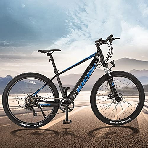 Bicicletas de montaña eléctrica : Bicicleta Eléctrica de Montaña Batería Extraíble de 36V 10Ah Bicicleta Eléctrica E-MTB 27, 5" Bicicleta Eléctrica Urbana Shimano 7 Velocidades Compañero Fiable para el día a día