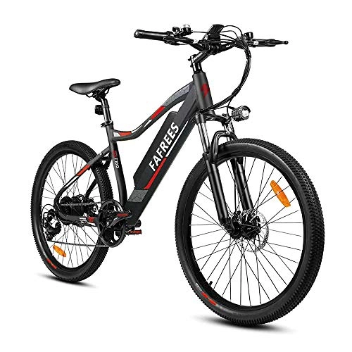 Bicicletas de montaña eléctrica : Bicicleta eléctrica de montaña de 26 '' con Motor de 350 W, batería extraíble Sony de 48 V y 11, 6 Ah, Sistema de Carga E-Pas, Bicicleta para Adultos Shimano de 7 velocidades [EU Stock