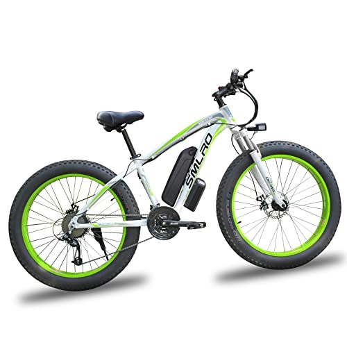 Bicicletas de montaña eléctrica : Bicicleta eléctrica para Adultos, 26"4.0 Fat Tire E-Bike, Batería de Litio extraíble 48V 15Ah, Equipo de 21 velocidades, Bicicleta eléctrica de montaña, Bicicleta eléctrica Todoterreno