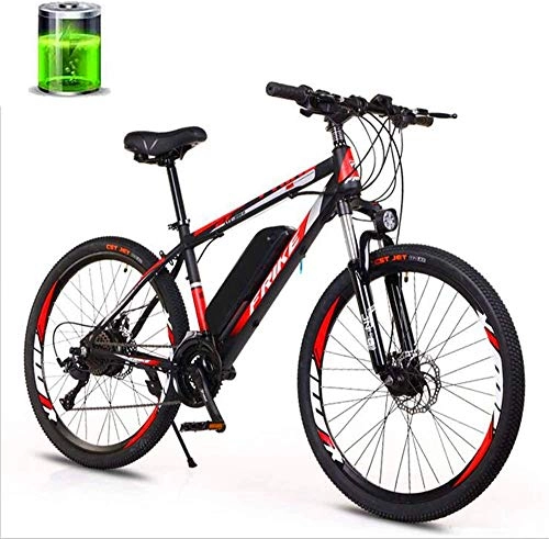 Bicicletas de montaña eléctrica : Bicicletas eléctricas para adultos Bicicleta de montaña eléctrica para adultos, bicicleta de ciudad de 26 pulgadas y 27 velocidades, batería de litio de 10 Ah, motor de 36 V250 W, resistencia de 50