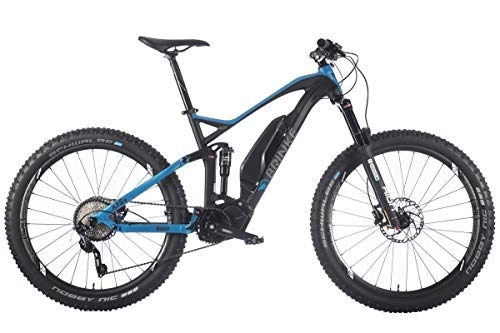 Bicicletas de montaña eléctrica : Brinke Bicicleta eléctrica XFS (Negro, M)