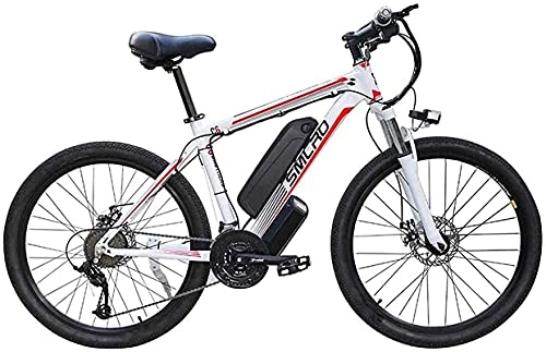 Bicicletas de montaña eléctrica : CASTOR Bicicleta electrica 26 '' Bici de montaña eléctrica 48V 10AH 350W Batería de Bicicleta de batería de Litio extraíble para Hombres Viajes de Ciclismo al Aire Libre Trabaje y Desplazamiento