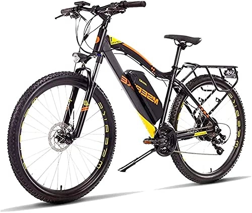 Bicicletas de montaña eléctrica : CASTOR Bicicleta electrica 27.5 '' Bicicleta de montaña eléctrica con batería de Litio de Gran Capacidad extraíble (48V 400W), Engranaje eléctrico de Velocidad 21 y Tres Modos de Trabajo