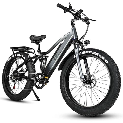Bicicletas de montaña eléctrica : Cosintier CMACEWHEEL TP26 Fat E-MTB - Bicicleta de montaña eléctrica para todo terreno
