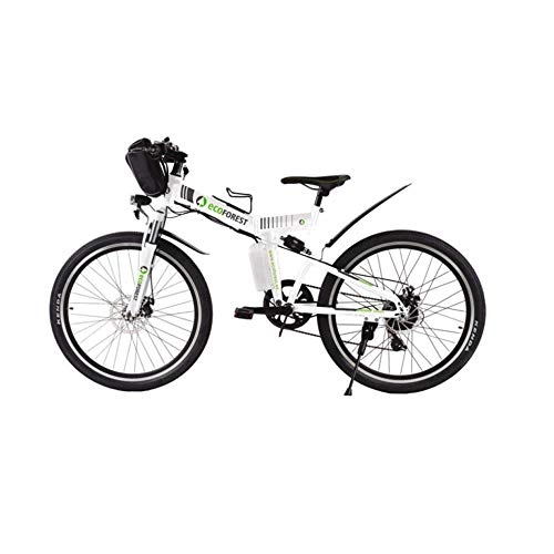 Bicicletas de montaña eléctrica : ECOFOREST Bicicleta de montaña eléctrica Plegable 350w High Speed