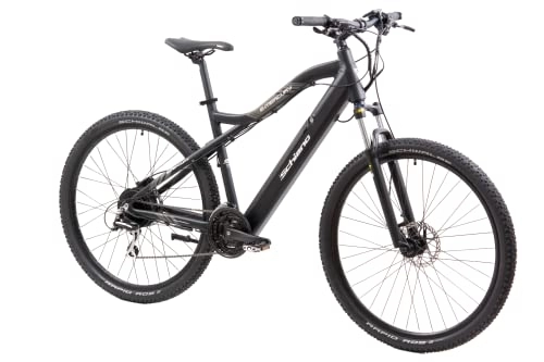 Bicicletas de montaña eléctrica : F.lli Schiano E- Mercury Bicicleta, Adulto Unisex, Negra, 29