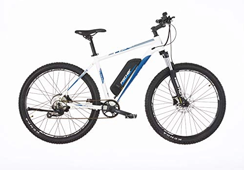 Bicicletas de montaña eléctrica : FISCHER 2.0-27, 5 Montis 2.0-Bicicleta eléctrica Pulgadas, 48 cm, Motor Trasero 45 NM, batería de 48 V, Unisex Adulto, Color Blanco Perla Mate, 27, 5"-RH 48