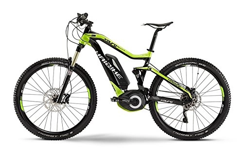 Bicicletas de montaña eléctrica : Haibike - Bicicleta de montaña Xduro FullSeven RX 27.5, color negro y verde, 45 cm