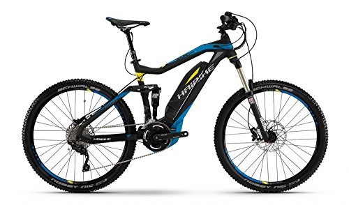 Bicicletas de montaña eléctrica : Haibike Sduro AllMtn RC 27, 5 pulgadas, negro, azul, amarillo (2016), unisex, 52 (EU)