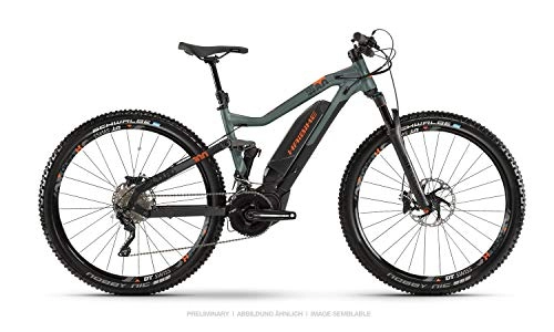 Bicicletas de montaña eléctrica : Haibike Sduro FullNine 8.0 - Bicicleta eléctrica de pedaleo asistido, montaña (29 pulgadas), color negro, verde y naranja 2019, talla: XL