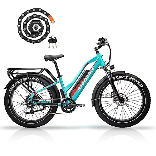 Bicicletas de montaña eléctrica : JOBO Ebike Bicicleta eléctrica de montaña para hombre, 26 pulgadas, 80 N.m, Pedelec E-Faltrad con motor Bafang G060, Shimano de 7 velocidades E para hombre