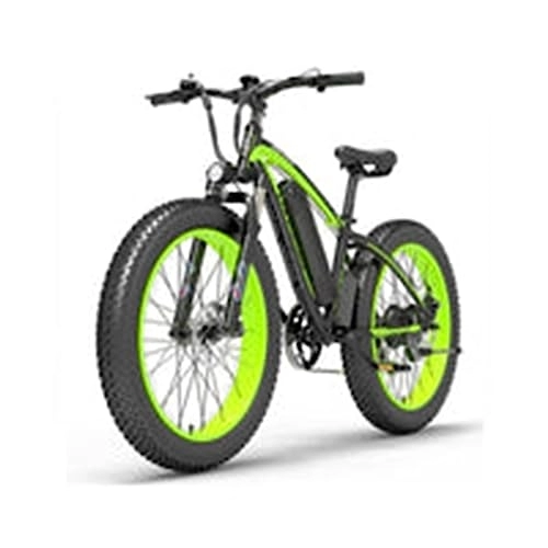 Bicicletas de montaña eléctrica : Kinsella XF4000 está equipado con una batería extraíble de gran capacidad, equipada con una batería de litio de 48V 16Ah, hecha de celdas Panasonic 18650 de alto rendimiento. (verde)