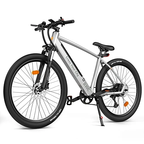 Bicicletas de montaña eléctrica : Lixada Bicicleta de montaña eléctrica de 27, 5'' con Velocidad máxima de 25 km / h Rango de kilometraje de 90 km Bicicleta eléctrica Impermeable con Pantalla LCD y Puerto USB Bicicleta de Viaje