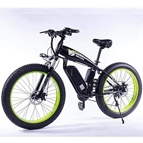 Bicicletas de montaña eléctrica : LP-LLL Bicicletas elctricas - Bicicleta elctrica 350W neumtico Gordo Bicicleta elctrica Playa Crucero Ligero Plegable 48v 15AH batera de Litio